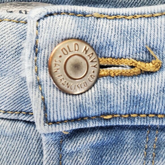 Old Navy Jeans Womens 14 Light Blue Straight Stretch Denim - Picture 8 of 11